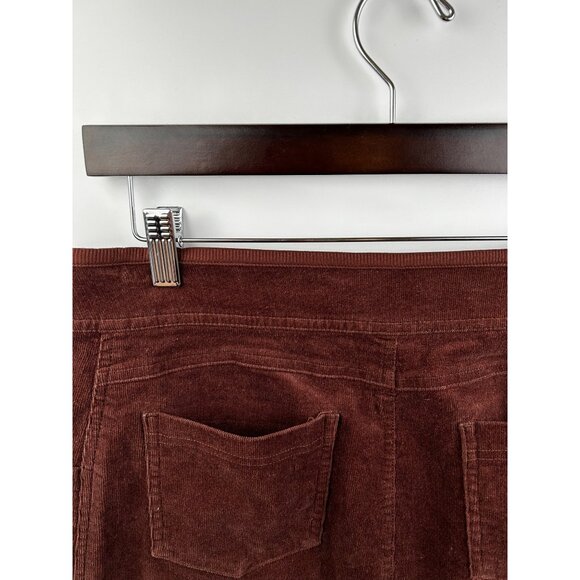 KÜHL Strova Brown Stretch Corduroy Skirt Outdoor Adventurewear Sz 10 - Picture 7 of 9